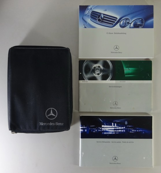 Bordmappe mit Betriebsanleitung Mercedes CL-Klasse C 215 CL 500 - 55 AMG 07/2002