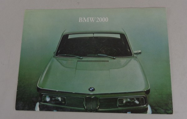 Prospektblatt BMW Neue Klasse 2000 von 03/1966