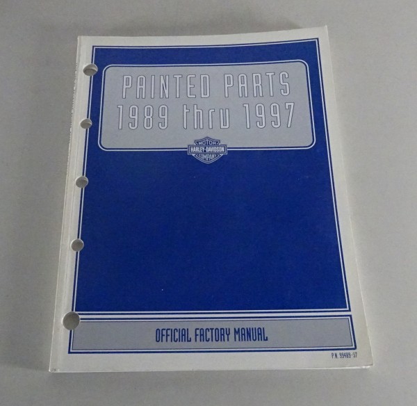 Teilekatalog / Lacksatz Harley Davidson Lackierteile 1989 - 1997 Stand 07/1996