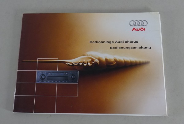 Betriebsanleitung / Handbuch Audi Radio Chorus für A3, A4, A6, A8, TT von 5/2001