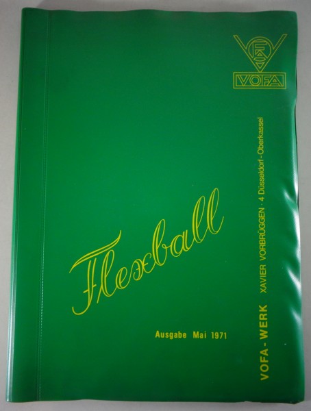 Technische Info / Handbuch VOFA Flexball Stand 05/1977