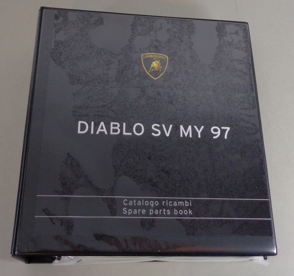 Teilekatalog Lamborghini Diablo SV Modelljahr 1997 + Länderausführungen