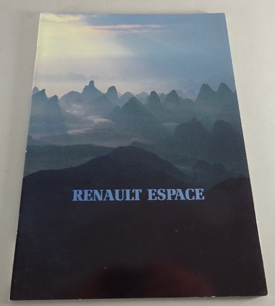 Prospekt / Broschüre Renault Espace II Stand 05/1991