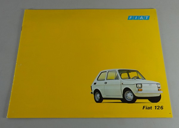 Prospekt / Broschüre Fiat Kleinwagen 126 Stand 1972