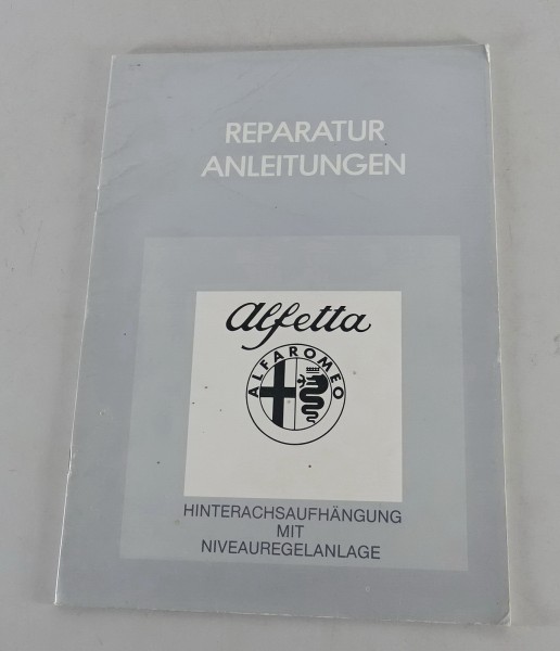 Werkstatthandbuch Alfa Romeo Alfetta Hinterachsaufhängung von 12/1980