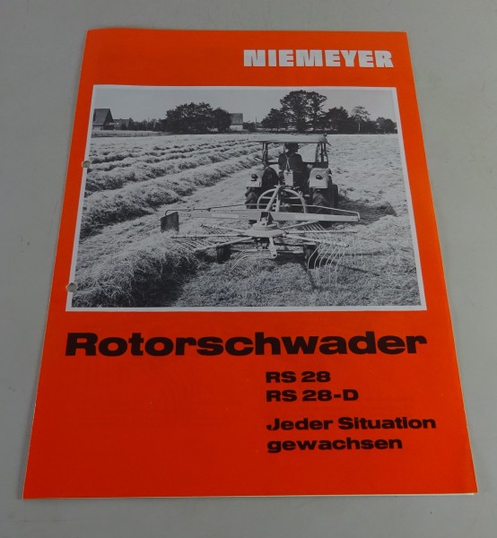 Prospekt / Broschüre Niemeyer Rotorschwader RS 28 / RS 28-D