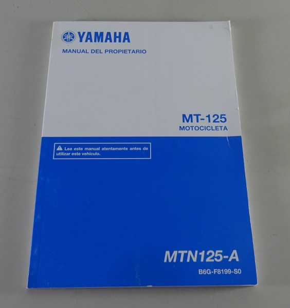 Manual del Propietario Yamaha MT-125 from 09/2019