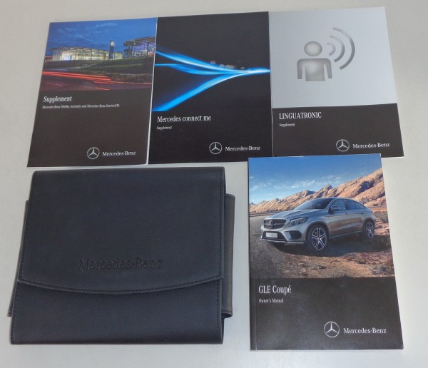 Owner's Manual + Wallet Mercedes Benz GLE Coupe C292 from 2015