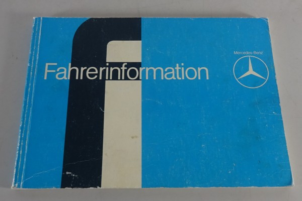 Fahrerinformation / Betriebsanleitung Mercedes Benz Schwere Klasse SK von 1980