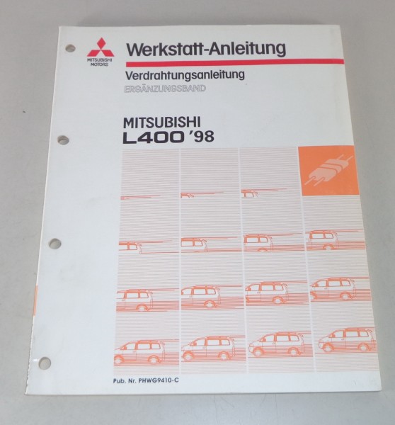 Werkstatthandbuch Mitsubishi L400 Nachtrag Elektrik Schaltpläne ab Baujahr 1998