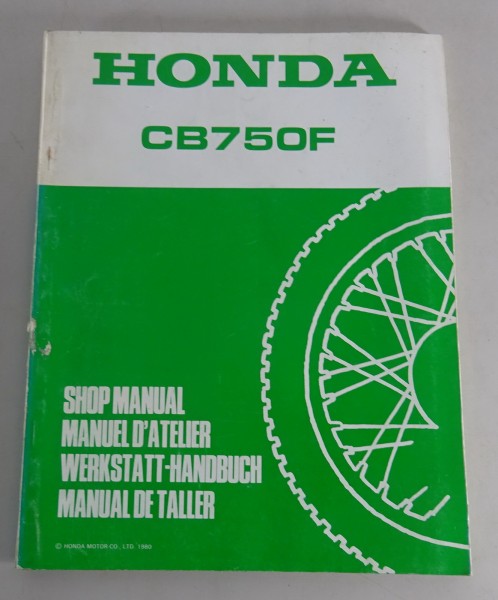 Werkstatthandbuch Ergänzung Honda CB 750F Stand 1980