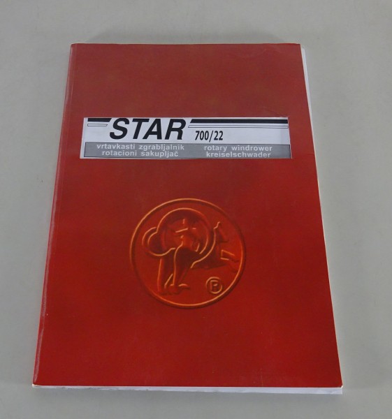 Betriebsanleitung / Handbuch SIP Kreiselschwader STAR 700/22 von 2008
