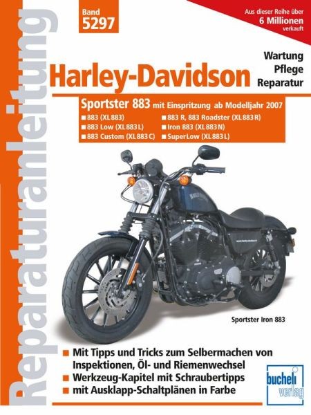 Reparaturanleitung Harley Davidson Sportster 883 - ab Modelljahr 2007
