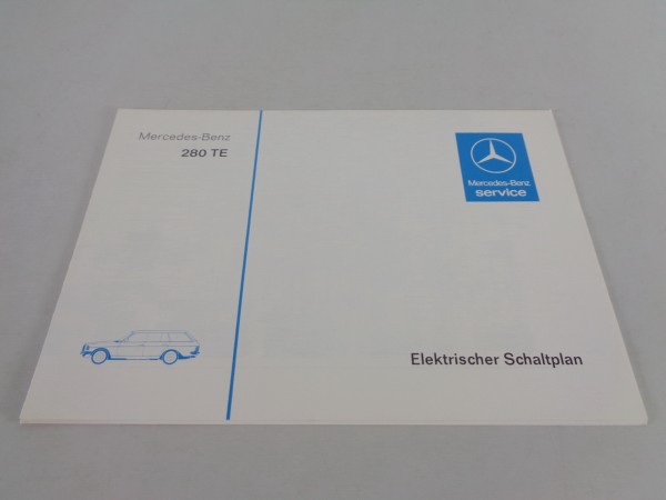 Elektrischer Schaltplan Mercedes W123 280 TE Einspritzer von 04/1978