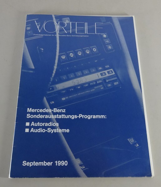 Vorteile Mercedes-Benz Sonderausstattungs-Programm Autoradios & Audio-Systeme´90