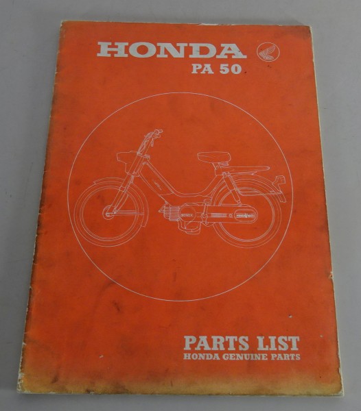Ersatzteilkatalog / Parts Catalog Honda Mofa PA 50 - 2. ED Stand 04/1976