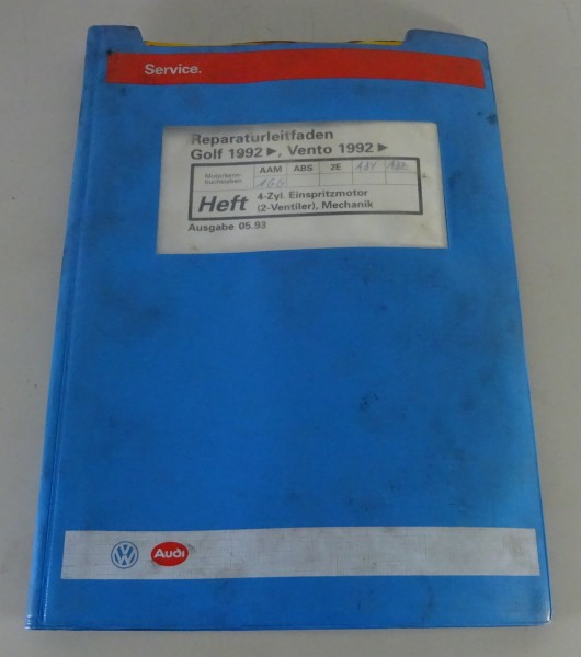 Werkstatthandbuch VW Golf III/3 / Vento incl. GTi 4 Zyl. Einspritzmotor 05/1993