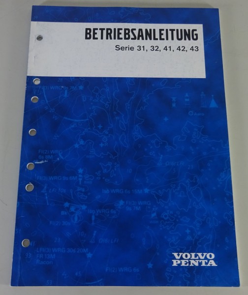 Betriebsanleitung Volvo Penta Bootsmotor Serie 31, 32, 41, 42, 43 Stand 08/2001