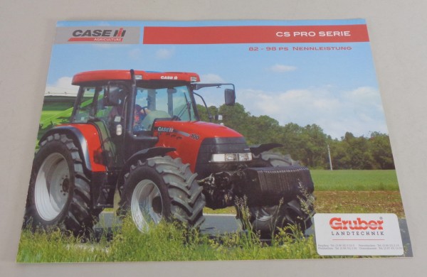 Prospekt / Broschüre Case IH Traktor CS Pro Serie CS 82 - 98 PS von 06/2007