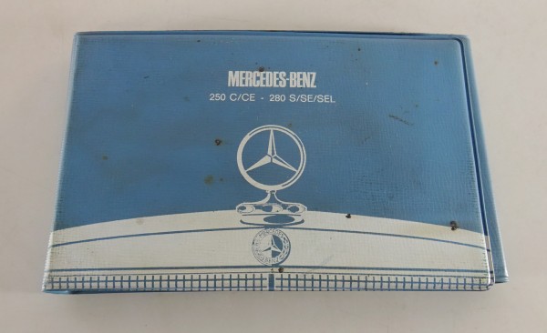 Polstermappe Polstermuster Mercedes Benz W114 Coupe W108 250C/CE 280S v.01/1970