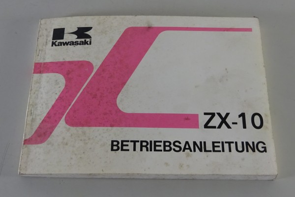 Betriebsanleitung / Handbuch Kawasaki ZX-10 Stand 11/1988