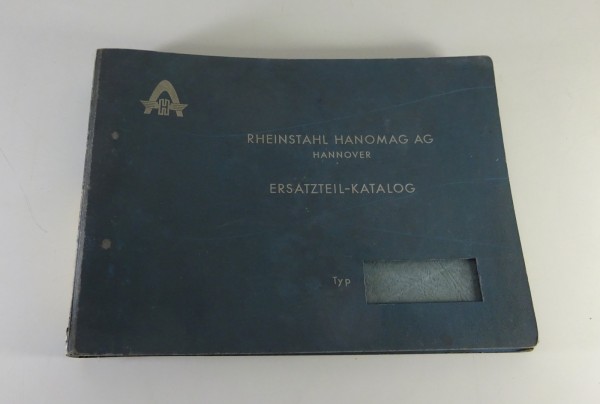 Teilekatalog / Ersatzteilliste Hanomag Raupe K4 Stand 1961