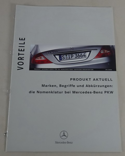 Produktinformation Mercedes-Benz Marken, Begriffe und Abkürzungen Stand 09/2004