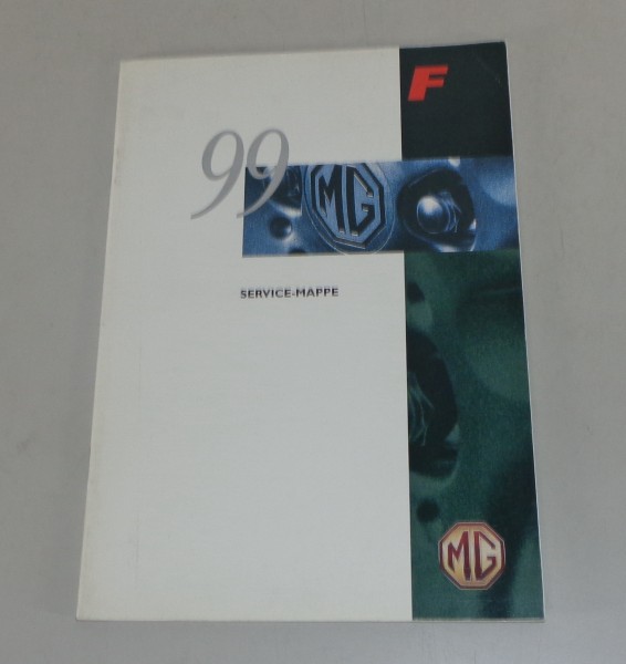 Scheckheft / Serviceheft blanko MG F Stand 1998
