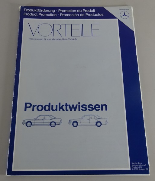 Produktinformationen "Vorteile" Mercedes-Benz W201 190 D Stand 1983