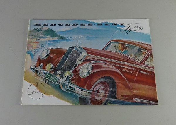 Prospektposter Mercedes-Benz 220 | W187 - Limousine, Cabriolet A + B von 06/1953