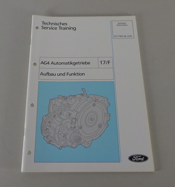 WerkstatthandbuchTechnische Information Ford Galaxy AG4 Automatik Getriebe, 1997