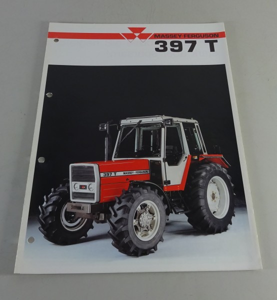 Prospekt / Broschüre Massey Ferguson Traktor MF 397 Turbo Stand 03/1990