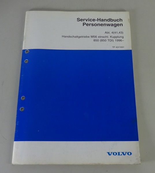 Werkstatthandbuch Volvo 850 (850 TDI) Getriebe M56 inkl. Kupplung ab Bj. 1996