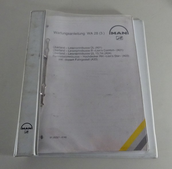 Werkstatthandbuch MAN Busse ÜL / R A01, ÜL A04, RH A03 Stand 03/2000