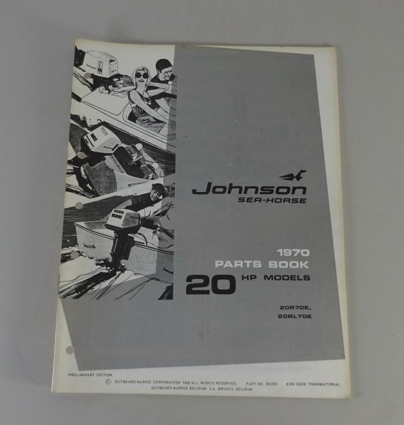 Teilekatalog OMC Johnson Outboards / Außenborder 20 PS Models Stand 1969