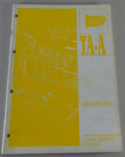 Werkstatthandbuch Renault Diagnose Teil 2 Automatikgetriebe TA-A Stand 1992