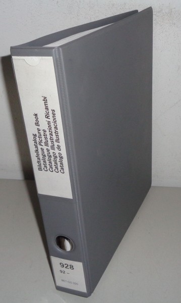 Originaler Bildkatalog / Teilekatalog Porsche 928 GTS Baujahr ab 1992