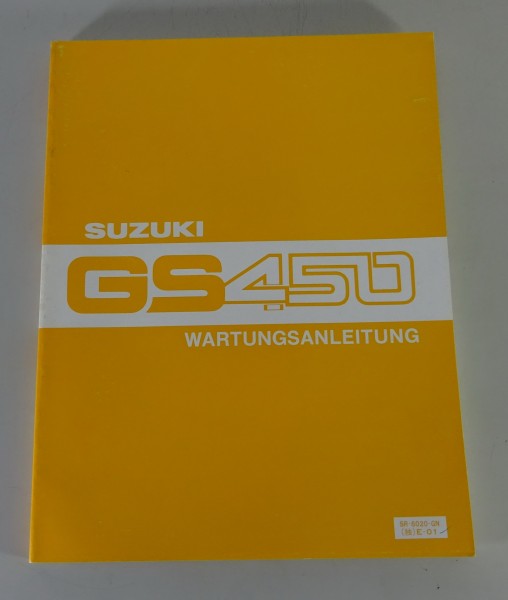 Werkstatthandbuch / Wartungsanleitung Suzuki GS 450 Stand 11/1979