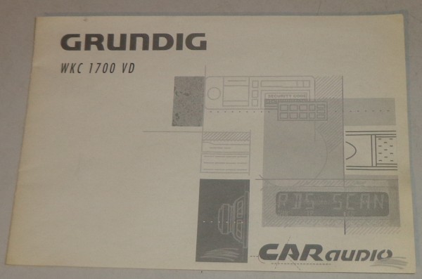 Betriebsanleitung Grunding Autoradio WKC 1700 VD
