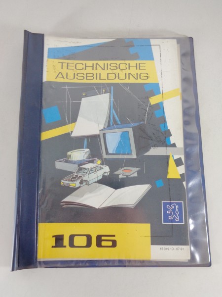 Technische Information Schulungsunterlagen Peugeot Vorstellung 106 Stand 07/1991