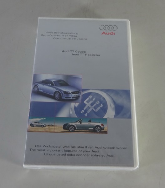 VHS Video Betriebsanleitung Audi TT Typ 8N Coupé / Roadster Stand 1999