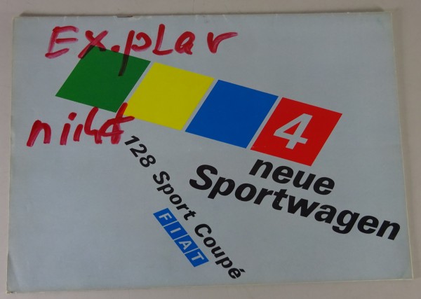 Prospekt / Broschüre | Fiat 128 Sport Coupé
