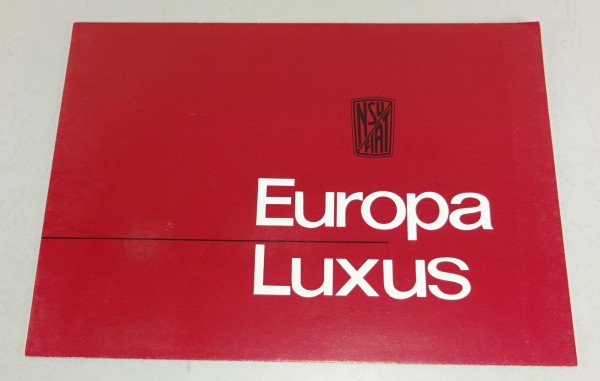Prospekt / Brochure NSU / Fiat Europa Luxus