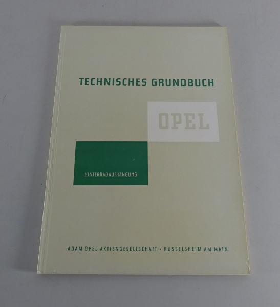 Werkstatthandbuch Opel Olympia / Rekord / Kapitän P1 + P2 - Hinterrradaufhängung