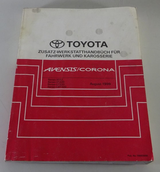 Werkstatthandbuch Toyota Avensis / Corona Karosserie / Getriebe / Klima, 08/1999