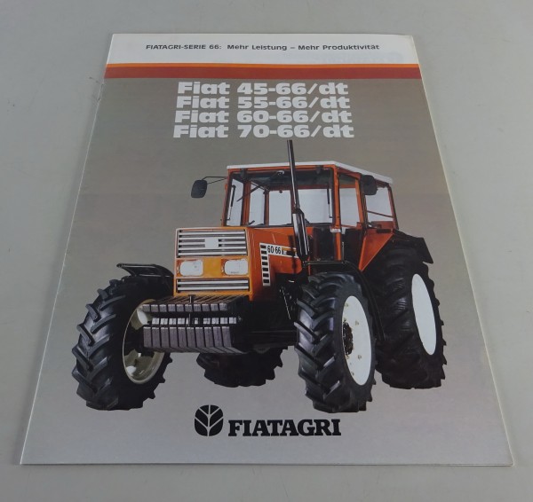 Prospekt / Broschüre Fiat - Fiatagri Traktoren Serie 66 Stand ca. 1980/90er