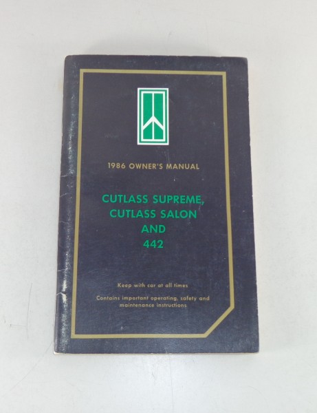 Owner's Manual / Betriebsanleitung Oldsmobile Cutlass Supreme / Salon / 442