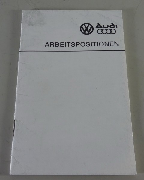 Handbuch VW / Audi Arbeitspositionen für Käfer, T2, Golf, Audi 80, etc. von 1976