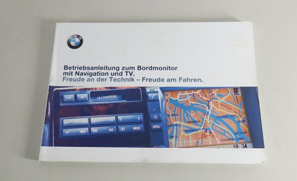 Betriebsanleitung BMW Autoradio Bordmonitor mit Navigation und TV Stand 1999
