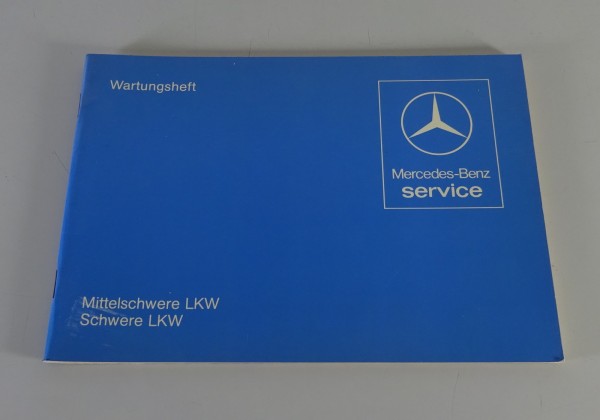 Scheckheft / Wartungsheft blanko Mercedes-Benz LKW MK / SK 911 - 2638 Stand 1981